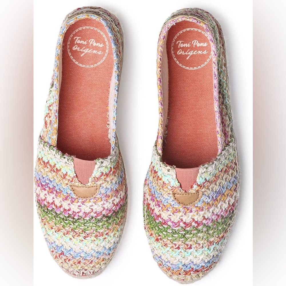 NWT Toni Pons Arlet-nz Espadrille Wedge Sandal Made in Spain Rubber Outsole 39